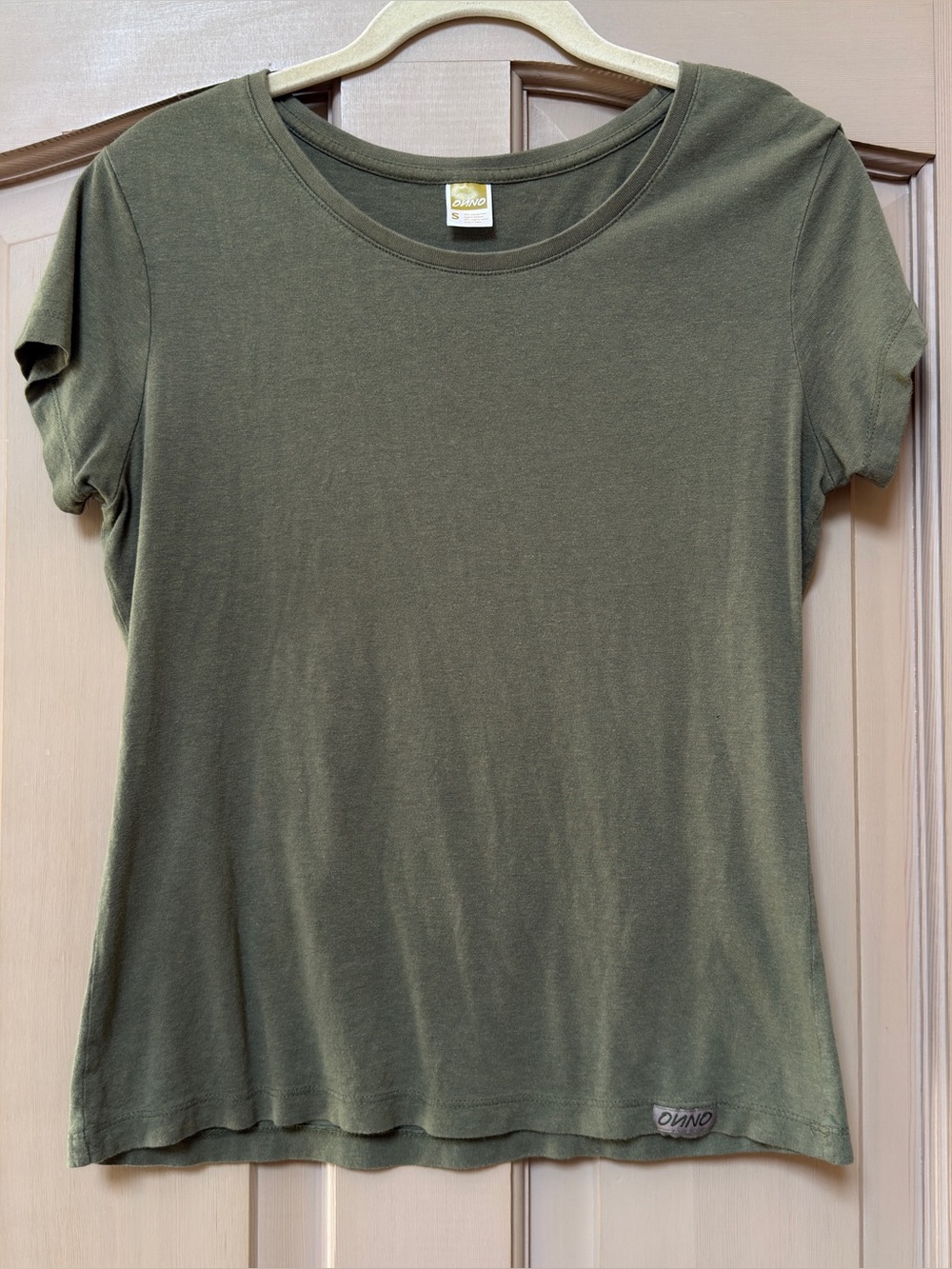 ONNO Olive Green Bamboo Crewneck T-Shirt Size Small